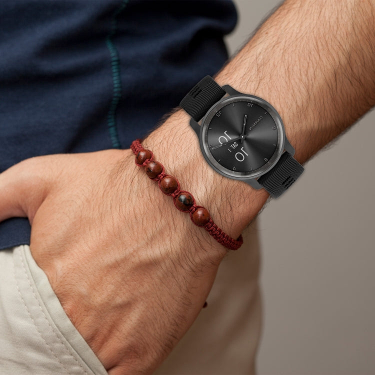 Cinturino per orologio in silicone tinta unita testurizzato a croce da 20 mm, For Garmin Forerunner 645 Music, For Garmin Forerunner Sq2