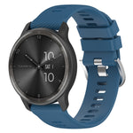 Cinturino per orologio in silicone tinta unita testurizzato a croce da 22 mm, For Garmin Forerunner 265, For Garmin Forerunner 255 Music