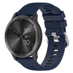 Cinturino per orologio in silicone tinta unita testurizzato a croce da 22 mm, For Garmin Forerunner 265, For Garmin Forerunner 255 Music