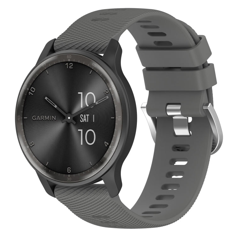 Cinturino per orologio in silicone tinta unita testurizzato a croce da 22 mm, For Garmin Forerunner 265, For Garmin Forerunner 255 Music