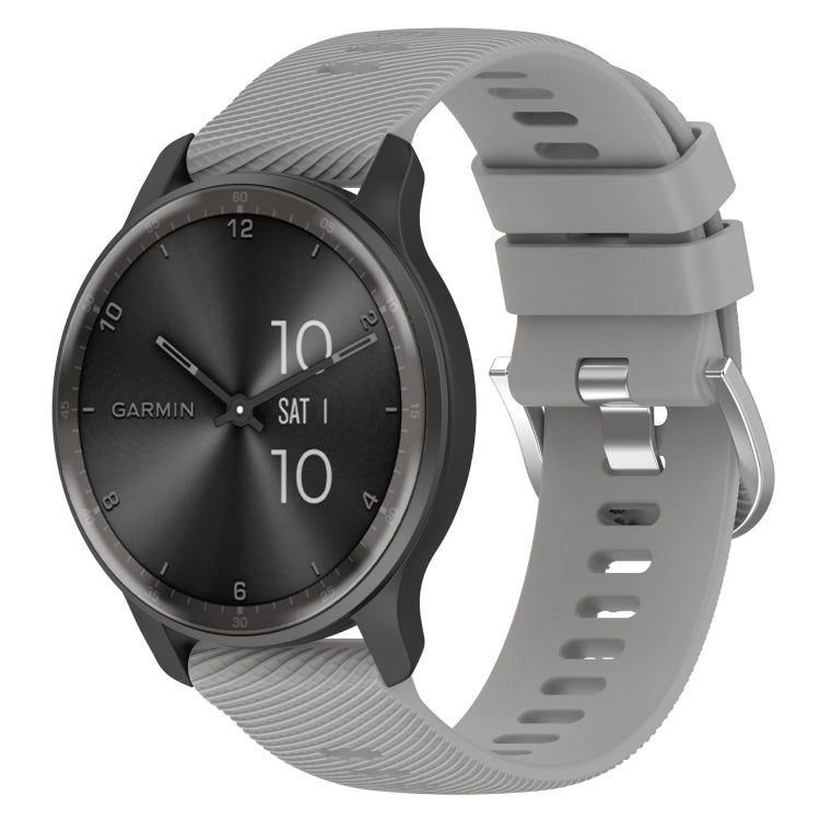 Cinturino per orologio in silicone tinta unita testurizzato a croce da 22 mm, For Garmin Venu 2, For Garmin Vivoactive4