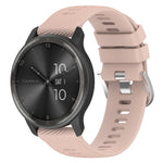 Cinturino per orologio in silicone tinta unita testurizzato a croce da 22 mm, For Garmin Venu 2, For Garmin Vivoactive4