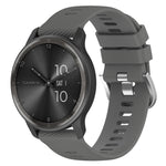 Cinturino per orologio in silicone tinta unita testurizzato a croce da 22 mm, For Garmin Venu 2, For Garmin Vivoactive4