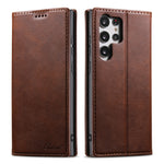 Suteni Calf Texture Custodia orizzontale in pelle flip P Horn, For Samsung Galaxy S24 Ultra 5G, For Samsung Galaxy S24+ 5G, For Samsung Galaxy S24 5G, For Samsung Galaxy S23 Ultra 5G, For Samsung Galaxy S23+ 5G, For Samsung Galaxy S23 5G