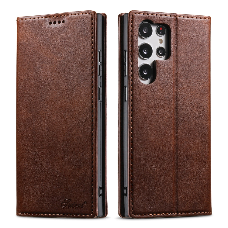Suteni Calf Texture Custodia orizzontale in pelle flip P Horn, For Samsung Galaxy S24 Ultra 5G, For Samsung Galaxy S24+ 5G, For Samsung Galaxy S24 5G, For Samsung Galaxy S23 Ultra 5G, For Samsung Galaxy S23+ 5G, For Samsung Galaxy S23 5G
