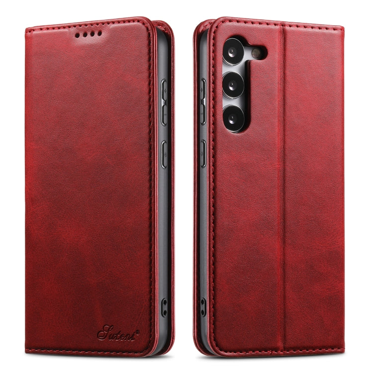 Suteni Calf Texture Custodia orizzontale in pelle flip P Horn, For Samsung Galaxy S24 Ultra 5G, For Samsung Galaxy S24+ 5G, For Samsung Galaxy S24 5G, For Samsung Galaxy S23 Ultra 5G, For Samsung Galaxy S23+ 5G, For Samsung Galaxy S23 5G