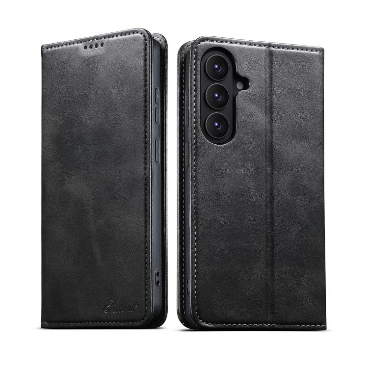 Suteni Calf Texture Custodia orizzontale in pelle flip P Horn, For Samsung Galaxy S26+ 5G, For Samsung Galaxy S26 Ultra 5G, For Samsung Galaxy S26 5G, For Samsung Galaxy S25 5G, For Samsung Galaxy S25+ 5G, For Samsung Galaxy S25 Ultra 5G