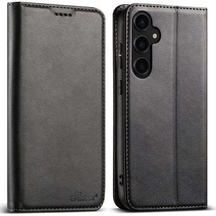 Suteni Calf Texture Custodia orizzontale in pelle flip P Horn, For Samsung Galaxy S26+ 5G, For Samsung Galaxy S26 Ultra 5G, For Samsung Galaxy S26 5G, For Samsung Galaxy S25 5G, For Samsung Galaxy S25+ 5G, For Samsung Galaxy S25 Ultra 5G