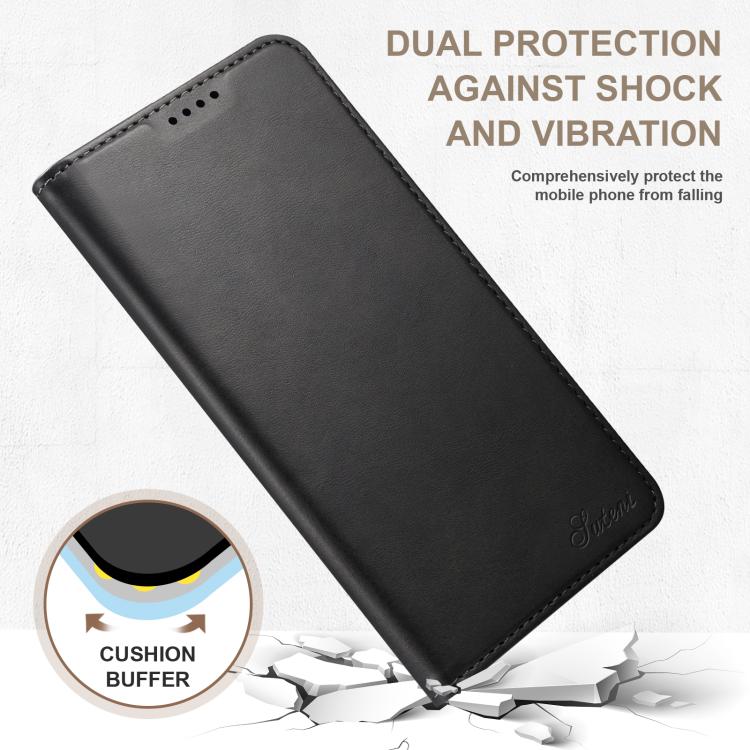 Suteni Calf Texture Custodia orizzontale in pelle flip P Horn, For Samsung Galaxy S26+ 5G, For Samsung Galaxy S26 Ultra 5G, For Samsung Galaxy S26 5G, For Samsung Galaxy S25 5G, For Samsung Galaxy S25+ 5G, For Samsung Galaxy S25 Ultra 5G