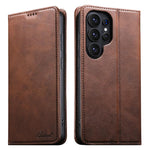 Suteni Calf Texture Custodia orizzontale in pelle flip P Horn, For Samsung Galaxy S26+ 5G, For Samsung Galaxy S26 Ultra 5G, For Samsung Galaxy S26 5G, For Samsung Galaxy S25 5G, For Samsung Galaxy S25+ 5G, For Samsung Galaxy S25 Ultra 5G