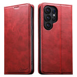 Suteni Calf Texture Custodia orizzontale in pelle flip P Horn, For Samsung Galaxy S26+ 5G, For Samsung Galaxy S26 Ultra 5G, For Samsung Galaxy S26 5G, For Samsung Galaxy S25 5G, For Samsung Galaxy S25+ 5G, For Samsung Galaxy S25 Ultra 5G