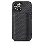 Custodia per telefono con borsa per carte magnetiche in fibra di carbonio, For iPhone 13, For iPhone 13 mini, For iPhone 13 Pro, For iPhone 13 Pro Max