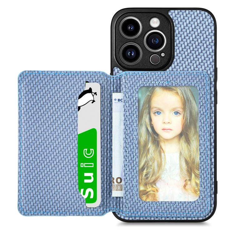 Custodia per telefono con borsa per carte magnetiche in fibra di carbonio, For iPhone 13, For iPhone 13 mini, For iPhone 13 Pro, For iPhone 13 Pro Max