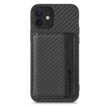 Custodia per telefono con borsa per carte magnetiche in fibra di carbonio, For iPhone 12 mini, For iPhone 12, For iPhone 12 Pro, For iPhone 12 Pro Max