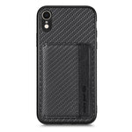 Custodia per telefono con borsa per carte magnetiche in fibra di carbonio, For iPhone XR, For iPhone XS Max, For iPhone SE 2022 / 2020 / 7 / 8, For iPhone 7 Plus / 8 Plus