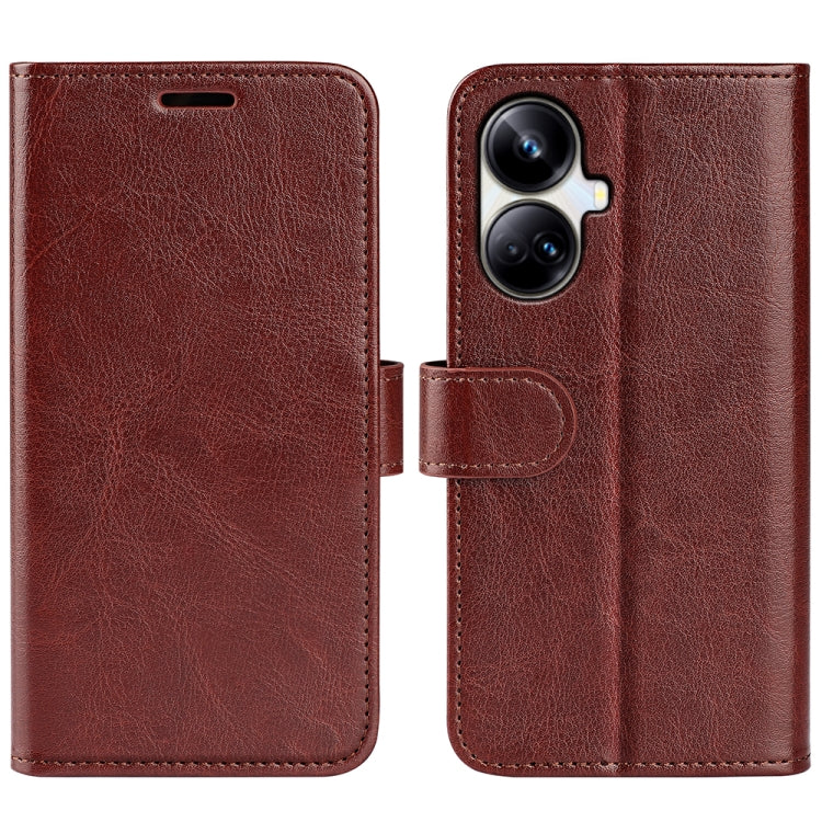 Per Realme 10 Pro + R64 Custodia per cellulare in pelle a conchiglia orizzontale, For Realme 10 Pro+