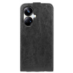 Per Realme 10 Pro + R64 Texture Custodia per telefono in pelle con vibrazione verticale singola, For Realme 10 Pro+