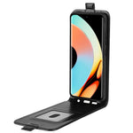 Per Realme 10 Pro + R64 Texture Custodia per telefono in pelle con vibrazione verticale singola, For Realme 10 Pro+