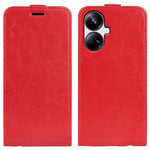 Per Realme 10 Pro + R64 Texture Custodia per telefono in pelle con vibrazione verticale singola, For Realme 10 Pro+