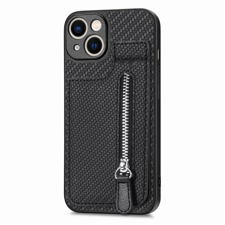 Custodia per telefono con cerniera verticale in fibra di carbonio, For iPhone 14, For iPhone 14 Plus, For iPhone 14 Pro, For iPhone 14 Pro Max