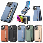 Custodia per telefono con cerniera verticale in fibra di carbonio, For iPhone 14, For iPhone 14 Plus, For iPhone 14 Pro, For iPhone 14 Pro Max