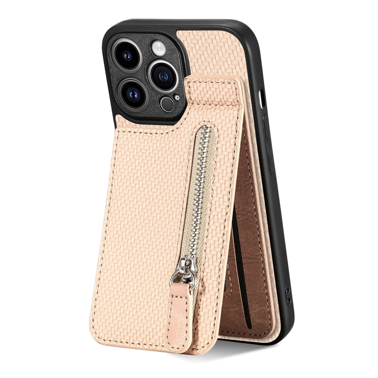Custodia per telefono con cerniera verticale in fibra di carbonio, For iPhone 13, For iPhone 13 mini, For iPhone 13 Pro, For iPhone 13 Pro Max