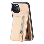 Custodia per telefono con cerniera verticale in fibra di carbonio, For iPhone 12 mini, For iPhone 12, For iPhone 12 Pro, For iPhone 12 Pro Max
