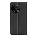 Per OnePlus 11 Custodia per telefono in pelle con ventosa magnetica retro-pelle, For OnePlus 11