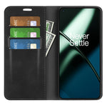 Per OnePlus 11 Custodia per telefono in pelle con ventosa magnetica retro-pelle, For OnePlus 11