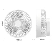 Ventilatore da campeggio per tenda portatile da esterno ricaricabile multifunzionale a LED, Black, White