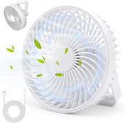 Ventilatore da campeggio per tenda portatile da esterno ricaricabile multifunzionale a LED, Black, White