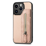 Custodia per cellulare a portafoglio con cerniera orizzontale in fibra di carbonio, For iPhone 14, For iPhone 14 Pro, For iPhone 14 Plus, For iPhone 14 Pro Max