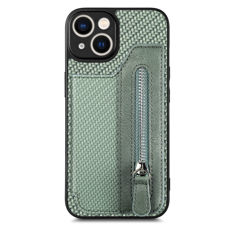 Custodia per cellulare a portafoglio con cerniera orizzontale in fibra di carbonio, For iPhone 13, For iPhone 13 mini, For iPhone 13 Pro, For iPhone 13 Pro Max