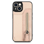 Custodia per cellulare a portafoglio con cerniera orizzontale in fibra di carbonio, For iPhone 13, For iPhone 13 mini, For iPhone 13 Pro, For iPhone 13 Pro Max