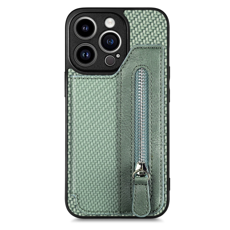 Custodia per cellulare a portafoglio con cerniera orizzontale in fibra di carbonio, For iPhone 13, For iPhone 13 mini, For iPhone 13 Pro, For iPhone 13 Pro Max