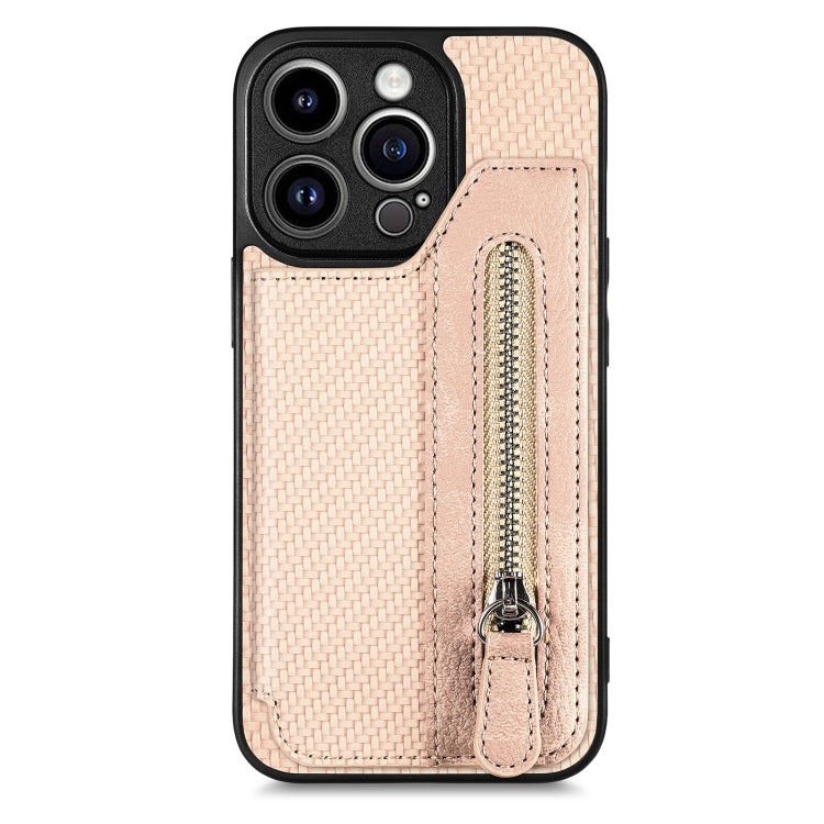 Custodia per cellulare a portafoglio con cerniera orizzontale in fibra di carbonio, For iPhone 13, For iPhone 13 mini, For iPhone 13 Pro, For iPhone 13 Pro Max