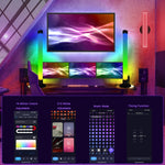 SAL006BS 2 tubi luminosi a LED con sincronizzazione musicale WiFi Smart Night Light
