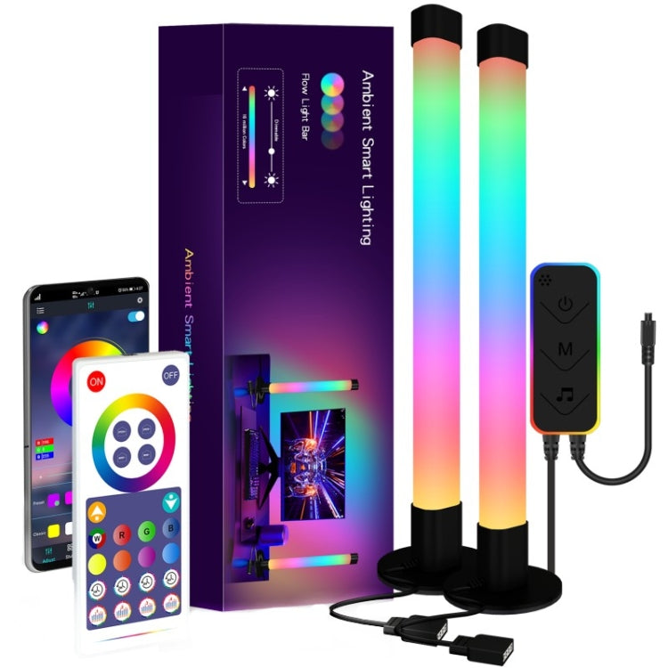 SAL006BS 2 tubi luminosi a LED con sincronizzazione musicale WiFi Smart Night Light