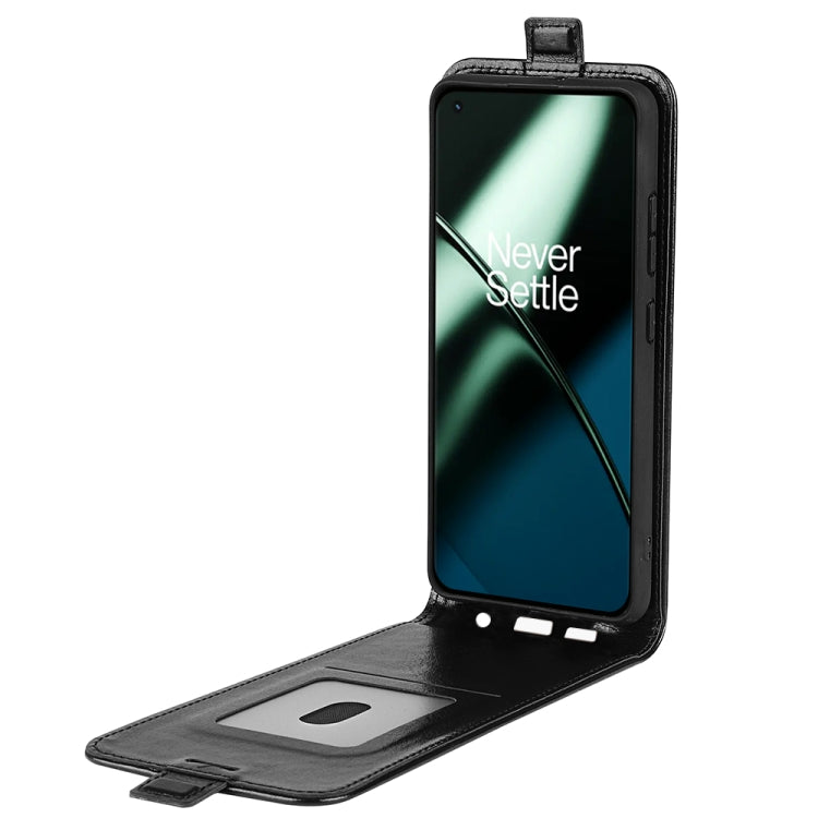 Per OnePlus 11 R64 Custodia in pelle con vibrazione verticale Texture, For OnePlus 11