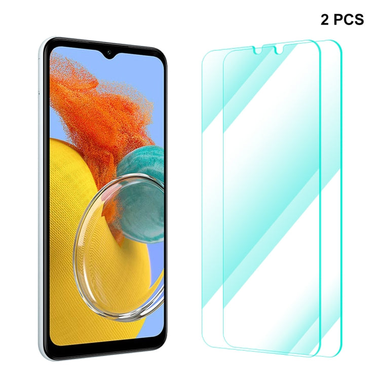 Per Samsung Galaxy M14 ENKAY Hat-Prince 0.26mm 9H 2.5D Pellicola in vetro temperato ad alta alluminio-silicio, For Samsung Galaxy M14(1pc), For Samsung Galaxy M14(2pcs), For Samsung Galaxy M14(5pcs), For Samsung Galaxy M14(10pcs)