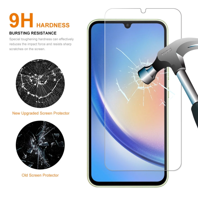 Per Samsung Galaxy A34 ENKAY Hat-Prince 0.26mm 9H 2.5D Pellicola in vetro temperato ad alta alluminio-silicio, For Samsung Galaxy A34 / M34 / F34(1pc), For Samsung Galaxy A34 / M34 / F34(2pcs), For Samsung Galaxy A34 / M34 / F34(5pcs)                  ...