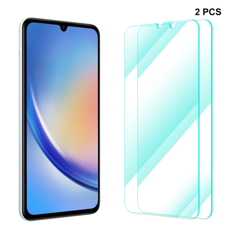 Per Samsung Galaxy A34 ENKAY Hat-Prince 0.26mm 9H 2.5D Pellicola in vetro temperato ad alta alluminio-silicio, For Samsung Galaxy A34 / M34 / F34(1pc), For Samsung Galaxy A34 / M34 / F34(2pcs), For Samsung Galaxy A34 / M34 / F34(5pcs)                  ...