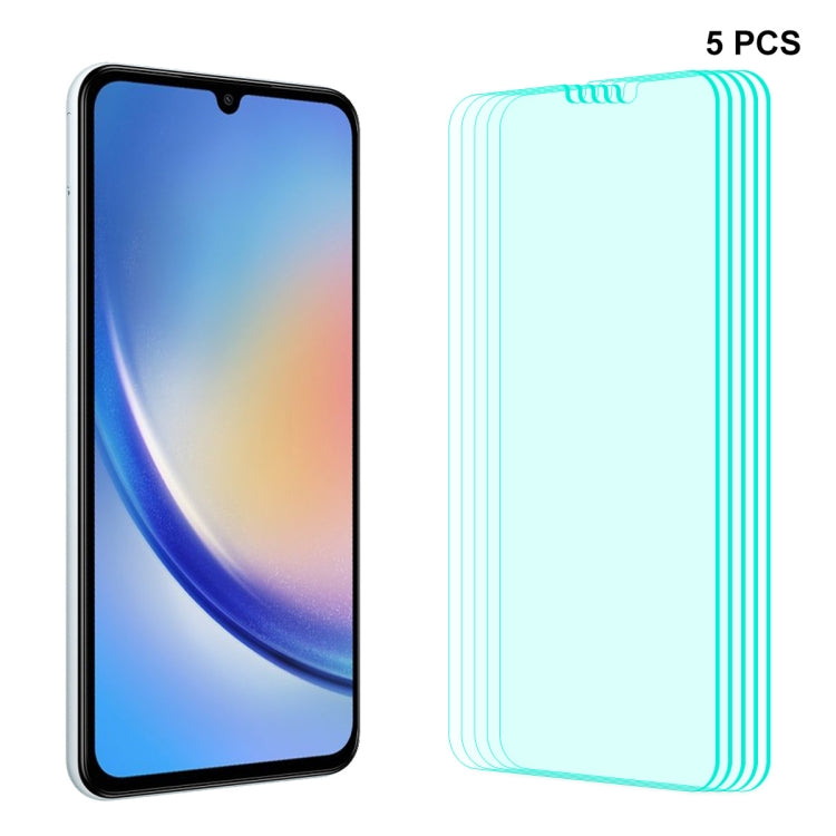 Per Samsung Galaxy A34 ENKAY Hat-Prince 0.26mm 9H 2.5D Pellicola in vetro temperato ad alta alluminio-silicio, For Samsung Galaxy A34 / M34 / F34(1pc), For Samsung Galaxy A34 / M34 / F34(2pcs), For Samsung Galaxy A34 / M34 / F34(5pcs)                  ...
