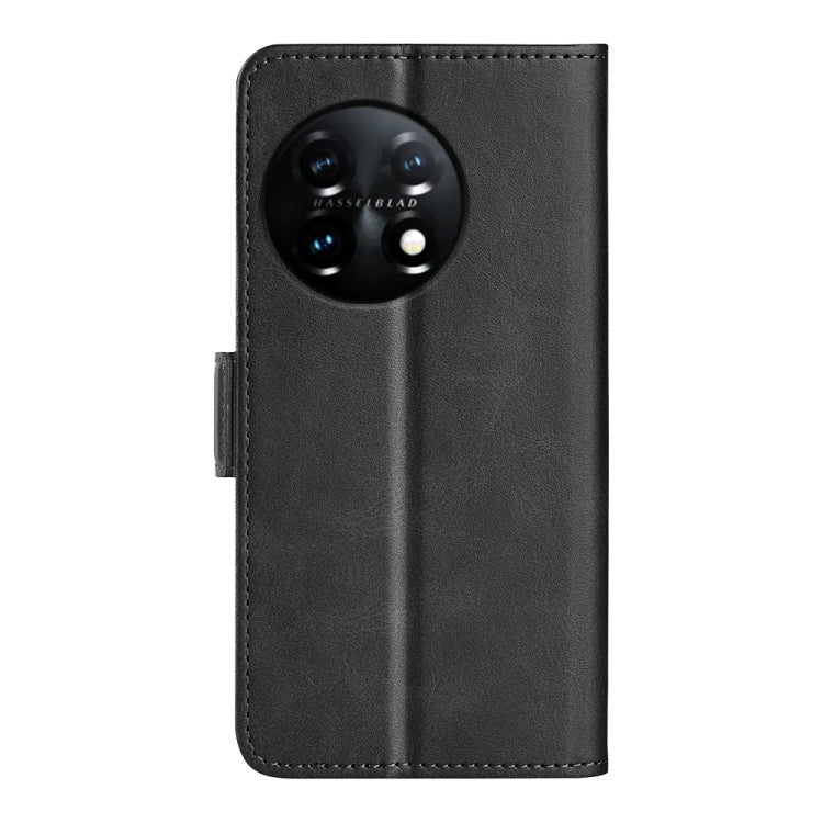Per OnePlus 11 Custodia per telefono in pelle con fibbia magnetica a doppio lato, For OnePlus 11