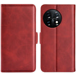 Per OnePlus 11 Custodia per telefono in pelle con fibbia magnetica a doppio lato, For OnePlus 11