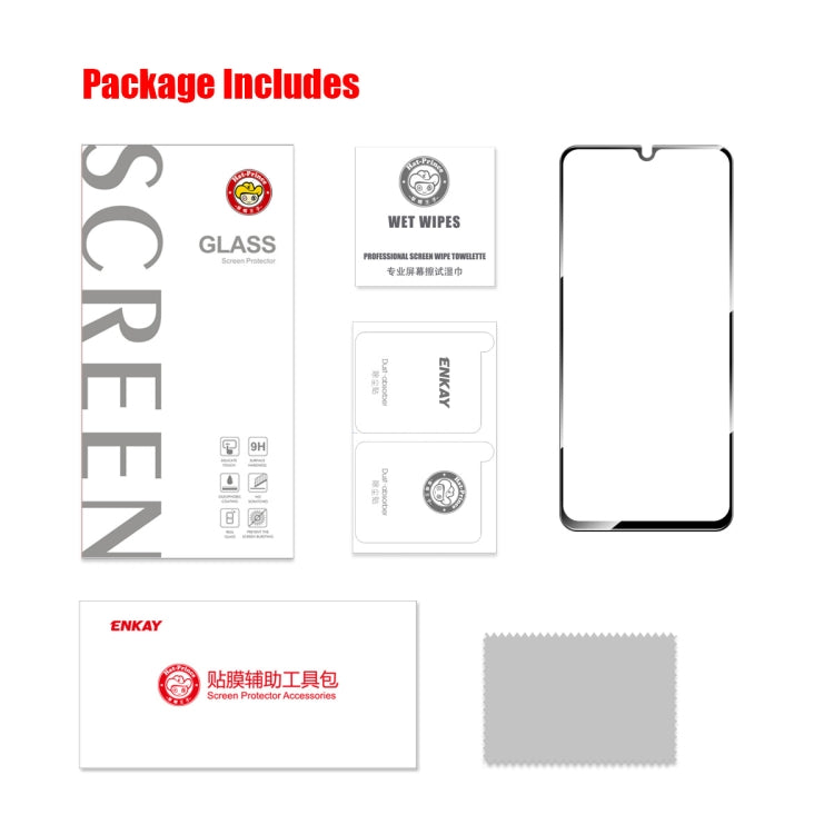 Per Samsung Galaxy A34 5G ENKAY Hat-Prince Full Glue Pellicola in vetro temperato ad alta alluminio-silicio, For Samsung Galaxy A34 5G / M34 / F34(1pc), For Samsung Galaxy A34 5G / M34 / F34(2pcs), For Samsung Galaxy A34 5G / M34 / F34(5pcs)           ...