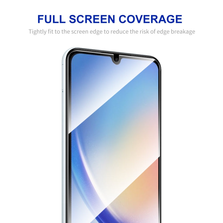 Per Samsung Galaxy A34 5G ENKAY Hat-Prince Full Glue Pellicola in vetro temperato ad alta alluminio-silicio, For Samsung Galaxy A34 5G / M34 / F34(1pc), For Samsung Galaxy A34 5G / M34 / F34(2pcs), For Samsung Galaxy A34 5G / M34 / F34(5pcs)           ...