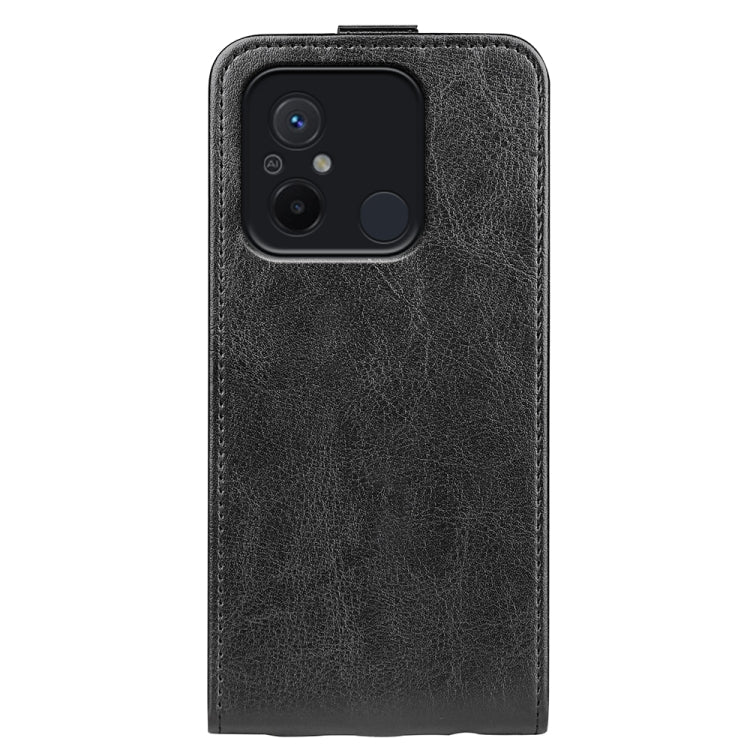 Per Xiaomi Redmi 12C R64 Texture Custodia per telefono in pelle a vibrazione verticale singola, For Xiaomi Redmi 12C