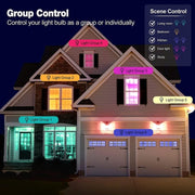 Lampadina Smart WiFi 15W E26 E27 RGB e Bianco 4 pezzi