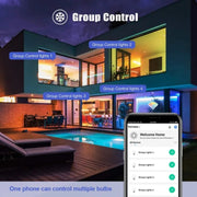 Lampadina Smart WiFi 15W E26 E27 RGB e Bianco 4 pezzi